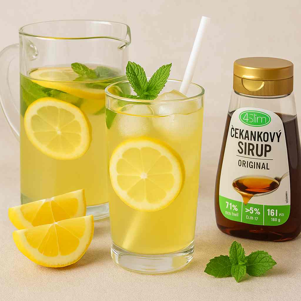 limonáda s čekankovým sirupem